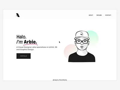 Portfolio website animation clean clean ui elementor interaction minimalist portfolio ui user experience user interface ux website website design wordpress