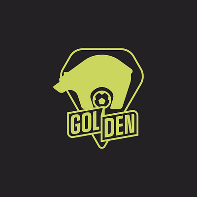 Golden illustration logo