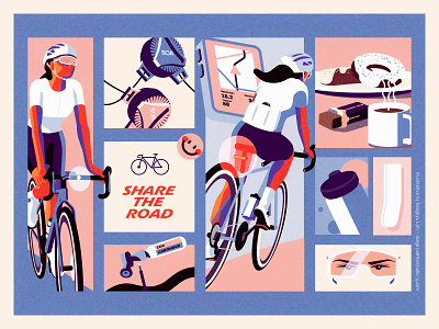 Road Cycling Season 2024 cycling design illustration summer summer color