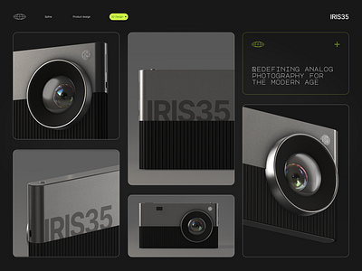 3D Design - Analog Modern Camera 3d 3d design animation design graphic design product design spline 3d