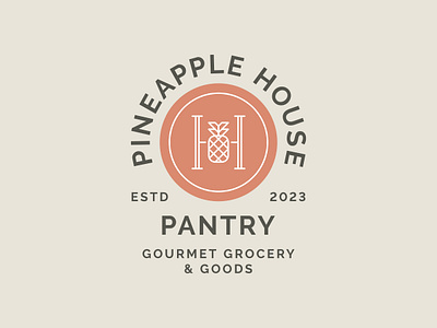 Final Pineapple House Pantry Logo brand identity branding design graphic design home icon logo pantry pineapple pineapple icon the curio co