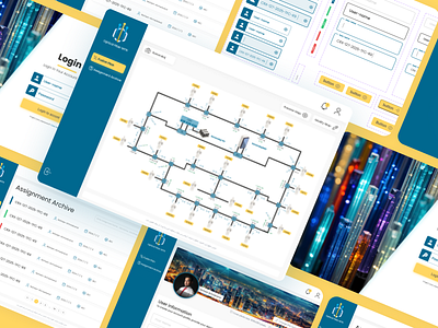 Fiber Optic Dashboard dashboard product design ui ux visual design