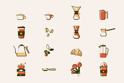 Coffee Barista Icon barista branding coffee icons design digital illustration icon illustration ui vector