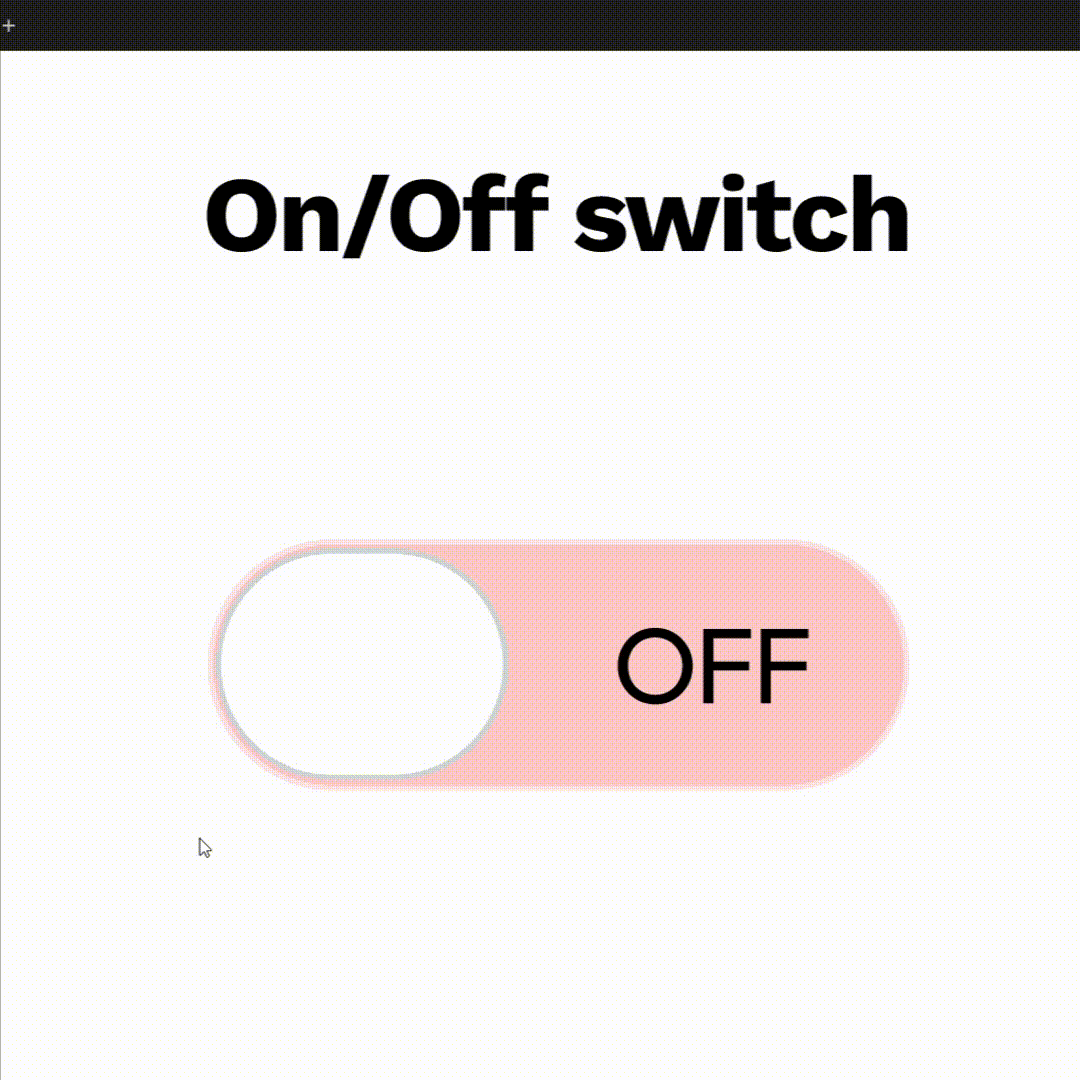 #DailyUI 015 : On/Off switch animation dailyui figma interactive motion design ui