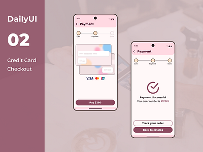 DailyUI 02 | Credit Card Checkout card challenge checkout credit card credit card checkout daily ui daily ui 002 daily ui 02 daily ui challenge dailyui dailyui 002 dailyui 02 dailyui02 dailyuichallenge design payment paymentscreen pink ui ui design