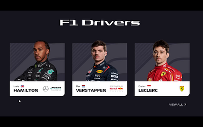 F1 Driver Card Animation animation card f1 formulaone ui