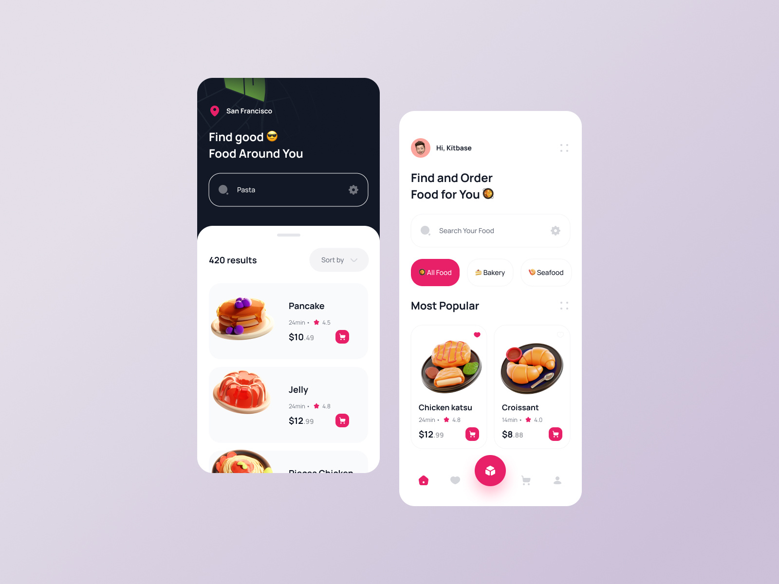 Food delivery app ui ux mobile design by Roohi Koohi on Dribbble