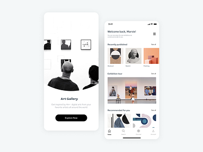 Art Exhibition App app art design exhibition mobile ui