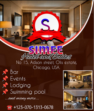 Hotel flyer designs graphics designs