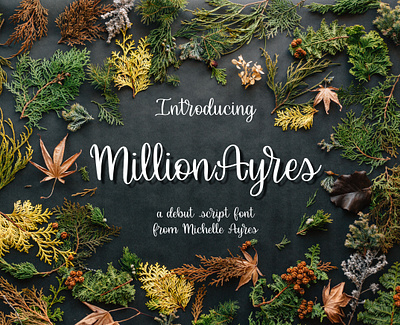 MillionAyres Script font typography