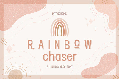 Rainbow Chaser - A handwritten font font typography