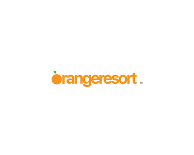 Orange Resort Logo Mark 2 brand brand identity brandidentity branding design graphic design hillflower illustration logo logos ui vector