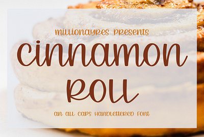 Cinnamon Roll - A hand lettered font font typography