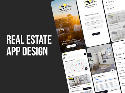 Real Estate Marketplace App Design app app design app ui app ui design design figma graphic design marketplace ap mobile app ui modern realestate app realestate app design ui ui design
