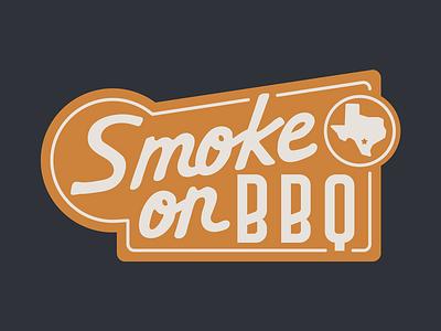 Smoke-on-BBQ Alt barbecue barbeque bbq branding brisket design graphic design heat identity illustration logo mark pork sanantonio smoke texas