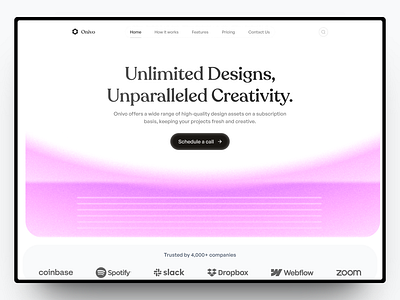 Onivo - Subscription Agency Website agency branding design graphic design illustration landing page subscription ui web design website
