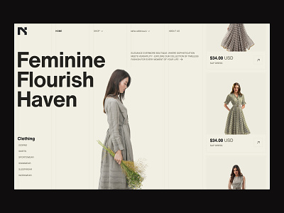 Fashion - Ecommerce Landing Page branding clean design ecommerce ecommerce landing page ecommerce ui ux ecommerce website fashion homepage landing page online store product shop shopping store ui ux web website