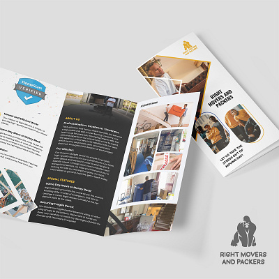 Right Movers and Packers Brochure Design brochure design flyer illustration print