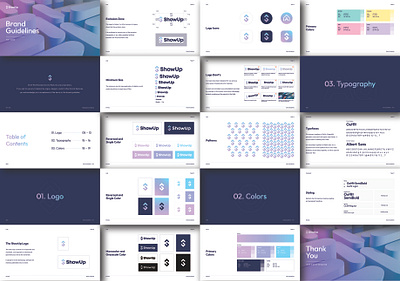 Brand Guidelines ShowUp branding graphic design guidelines illustration logo motion graphics