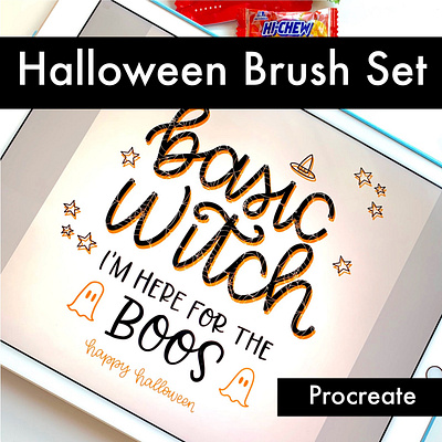 Procreate App Halloween Brush Set brushes halloween procreate app