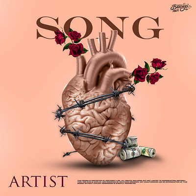 Heart mind cover artwork album cover art cd cover cover art design graphic design heart cover art mixtape cover