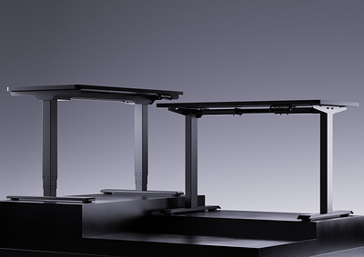 DESQUP Ergonomic Desks desk photorealistic render product design render