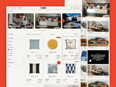 Technical Consulting & Shopify Plus Development for Floof Living development ecommerce home illustration navifation plp shopify plus uxui design