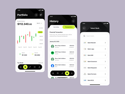 Trading Crypto Mobile App UI UX Design blockchain crypto exchange crypto investment crypto trade cryptocurrency exchange financial fintech market app ui payment app payment gateway payment interface stock stock market stock market app stock market app ui stock tracker trading app trading view wallet
