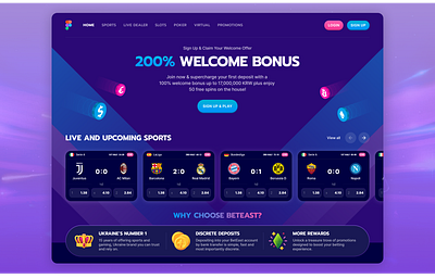 Gambling site bets casino design desktop gambling mobile slots ui