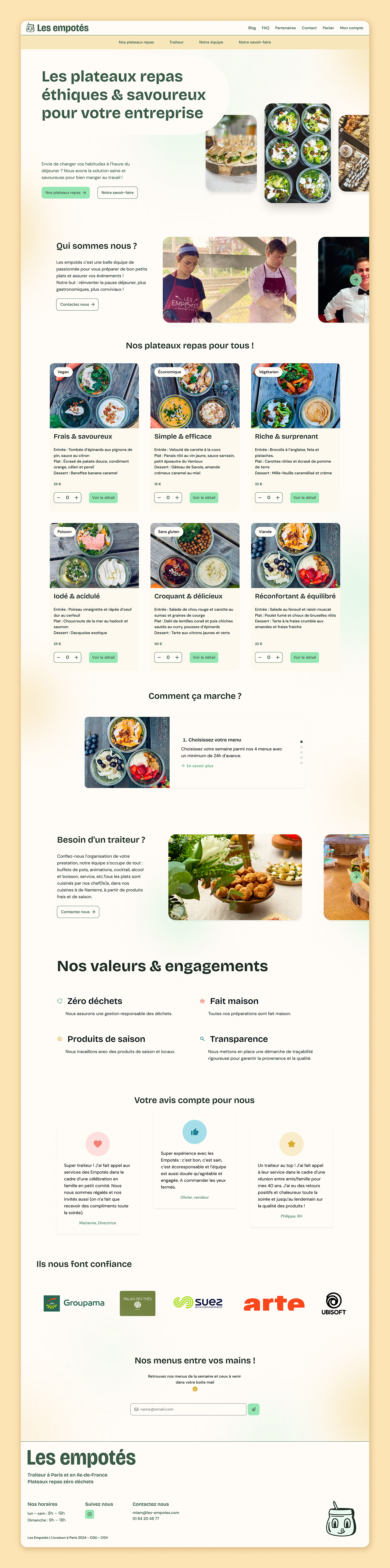Les empotés blur ethic food french google font ui