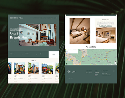 Holiday Villas Resort design hotel website illustration responsive website