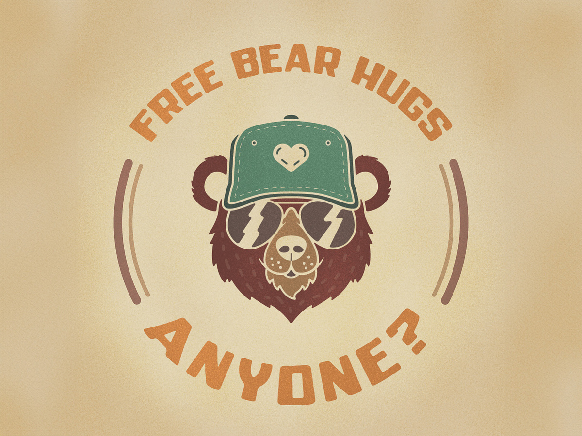 Bear Hugs by Shaun Binneboese on Dribbble