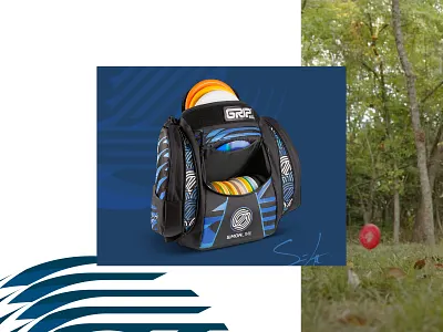 SimonLine Grip EQ Bag branding disc golf graphic design