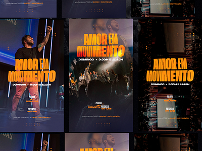 Amor em Movimento adobe branding design graphic design igreja mídia social social media