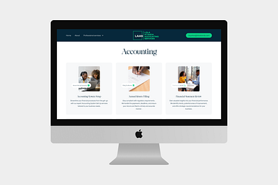 Lola Atanda's accounting website ui uidesign website