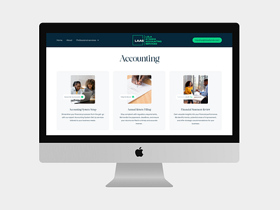 Lola Atanda's accounting website ui uidesign website