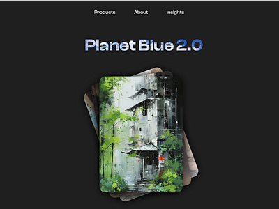 Planet Blue 🌎 2.0 3d animation graphic design motion graphics ui