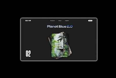 Planet Blue 🌎 2.0 3d animation figma graphic design motion graphics prototyping typography ui ux