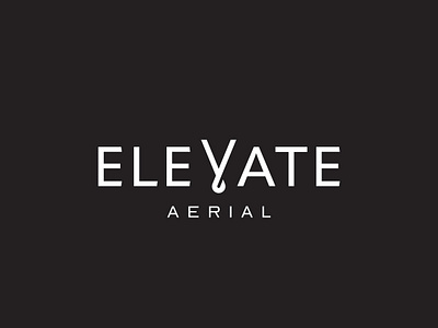 Elevate abstract aerial branding elegant elevate lift logo minimal modern wordmark yoga