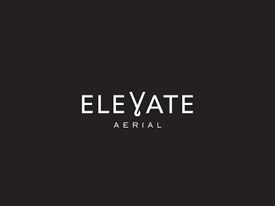 Elevate abstract aerial branding elegant elevate lift logo minimal modern wordmark yoga