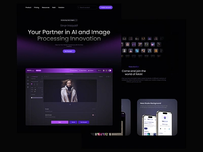 Landing Page Design animation app branding color dark darkmode design graphic design illustration landingpage logo mobil ui ux vector web webdesign webmaster