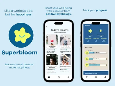 Superbloom App app branding design ui ux