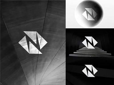 N + ThunderBolt Logo Concept bolt brand design brand identity branding design logo minimal modern logo n n icon n letter n logo tech thunder