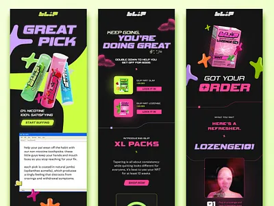 Email Design for Gum Brand | Nudge Email Marketing branding design email design email marketing graphic design marketing