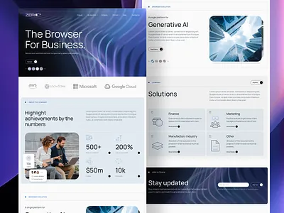 Modern landing page UX/UI design branding design hero section home page landing landing page modern product design tech technology ui ux web design website website design
