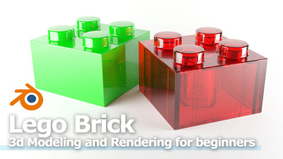 How to make 3D Lego Brick in Blender 3d 3d modeling b3d blender cgian tutorial