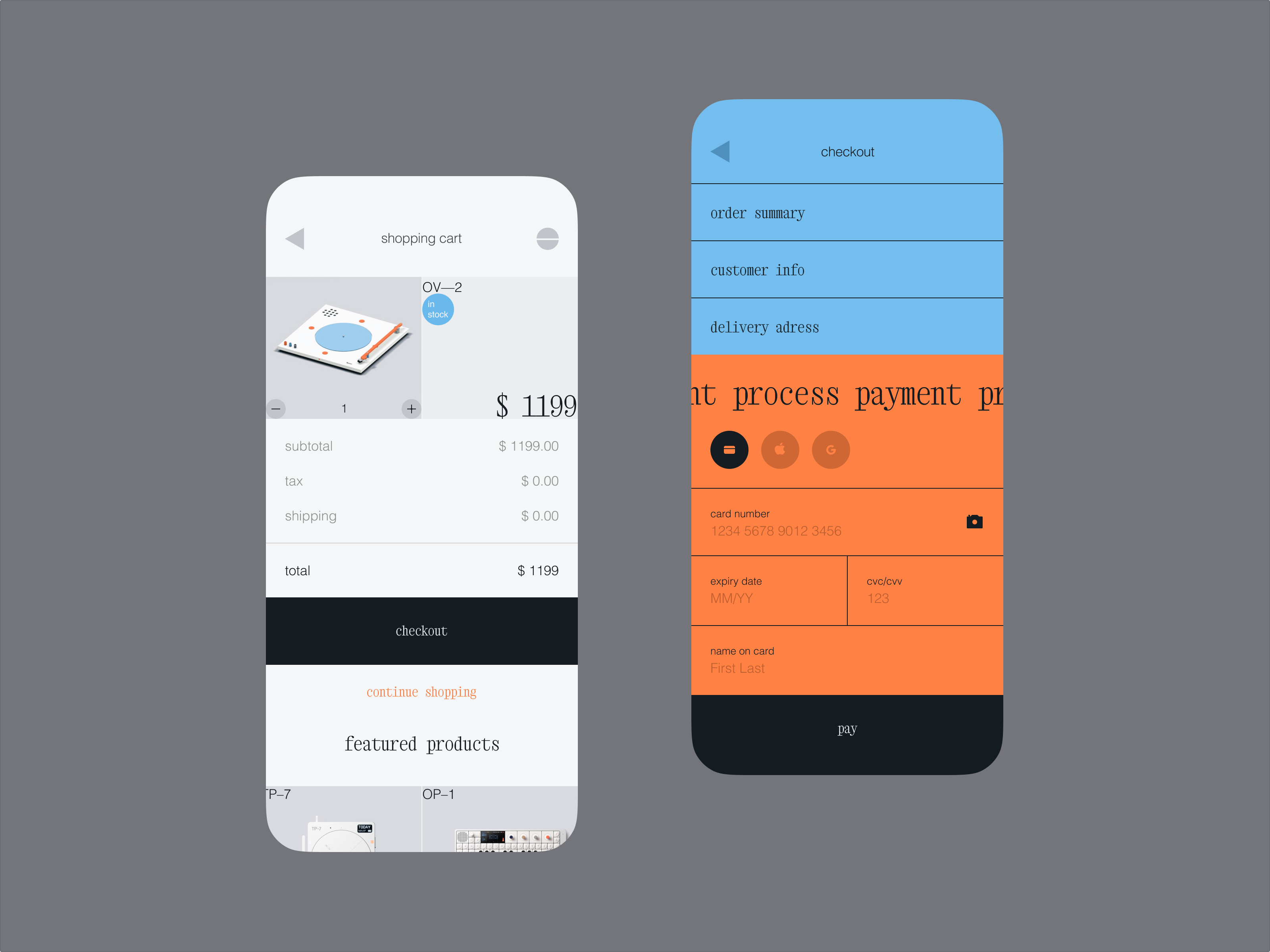 #dailyui 002 / Credit Card Checkout app checkout ui ux