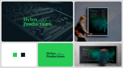 Logo Design Proposals for Hylen Productions branding logo modern music producer simple
