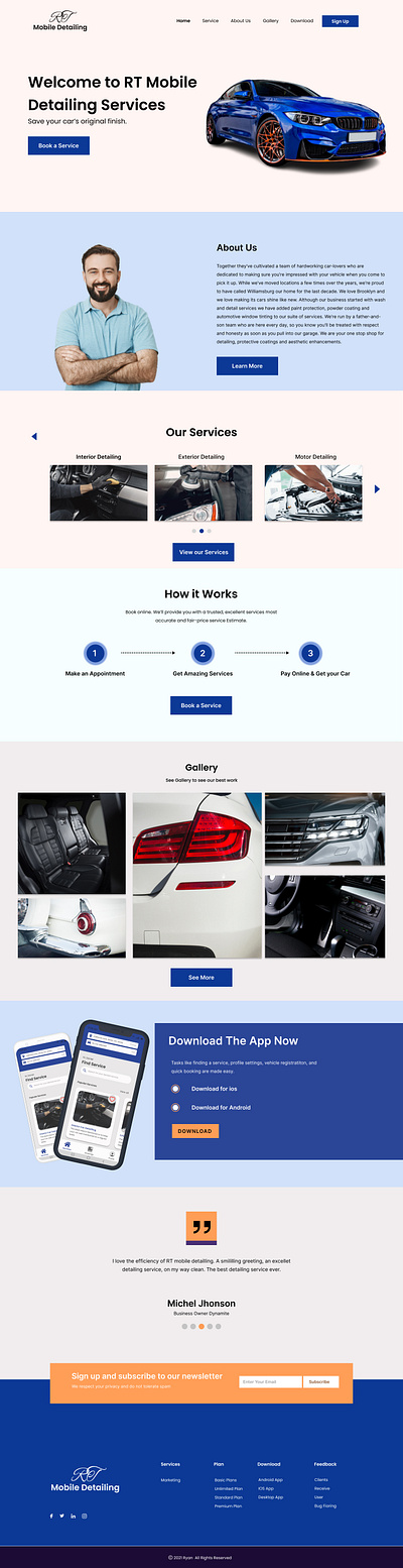 Car Web App Design For RT ai web car web app ui app web app web design