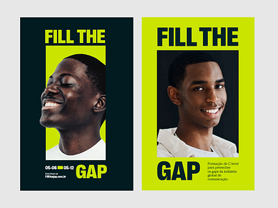 Fill The Gap black people ceo citric course poster yellow
